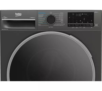 Lavadora secadora BEKO Pro UltraFast B5D59645UG con Bluetooth, 9 kg, color grafito 