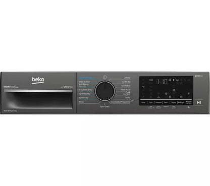 Lavadora secadora BEKO Pro UltraFast B5D59645UG con Bluetooth, 9 kg, color grafito 