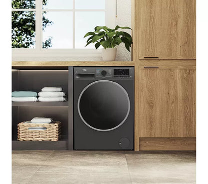 Lavadora secadora BEKO Pro UltraFast B5D59645UG con Bluetooth, 9 kg, color grafito 