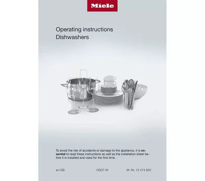Lavavajillas MIELE AutoDos G7600 SC de tamaño completo con WiFi - Blanco