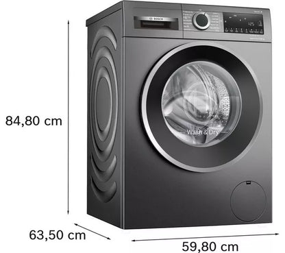 Lavadora secadora BOSCH Serie 6 WNG254R1GB de 10,5 kg - Grafito