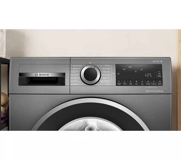 Lavadora secadora BOSCH Serie 6 WNG254R1GB de 10,5 kg - Grafito