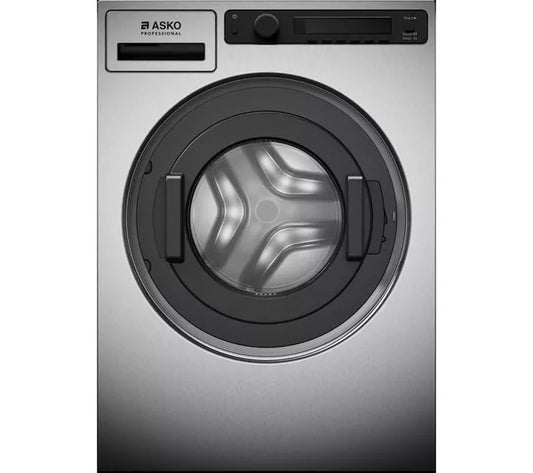 Máquina de lavar roupa ASKO Professional WMC6763VC.S com WiFi, 7 kg, 1600 centrifugações - Aço inoxidável