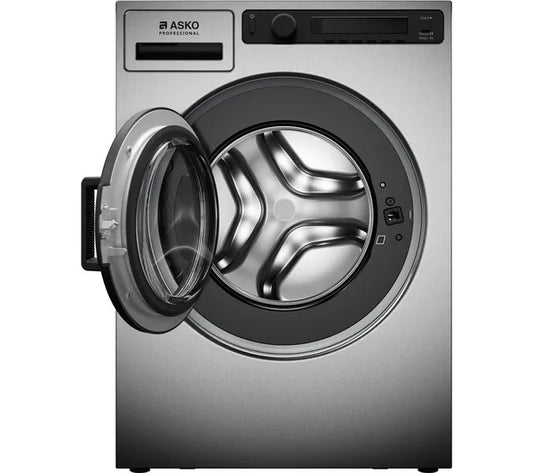Máquina de lavar roupa ASKO Professional WMC6763VC.S com WiFi, 7 kg, 1600 centrifugações - Aço inoxidável