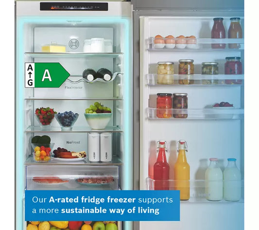 Frigorífico-congelador BOSCH Serie 4 KGN392LAFG 70/30 - Acero inoxidable