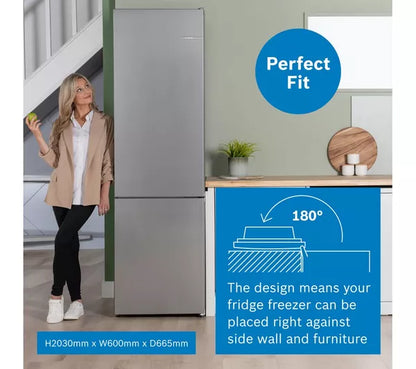 BOSCH Série 4 KGN392LAFG 70/30 Frigorífico Congelador - Aço Inoxidável