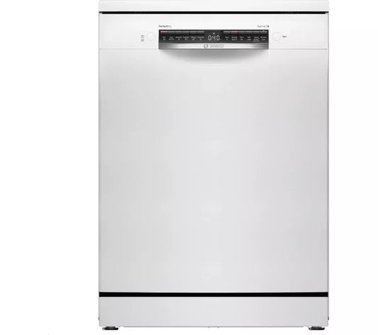 BOSCH Série 6 PerfectDry SMS6ZCW10G Máquina de lavar louça de tamanho normal com WiFi - Branco
