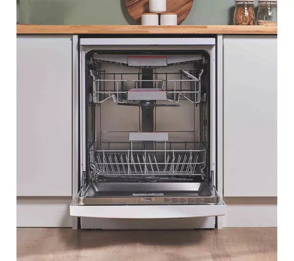 Lavavajillas Bosch Serie 6 PerfectDry SMS6ZCW10G de tamaño completo con WiFi - Blanco