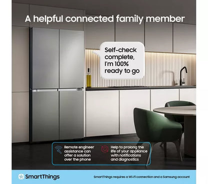 Samsung Family Hub com AI Vision RF65DG9H0EB1EU Smart Fridge Freezer - Preto