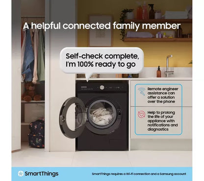 Samsung Bespoke Series 8 AI Energy + QuickDrive WW11DB8B95GBU1 Máquina de lavar roupa com capacidade para 11 kg e 1400 centrifugações, com WiFi