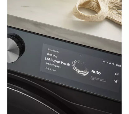 Hisense 7S Series Auto Dosing WF7S1247BB AI WiFi-enabled 12 kg 1400 Spin Máquina de lavar roupa – Preto