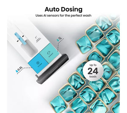 Hisense 7S Series Auto Dosing WF7S1247BB AI WiFi-enabled 12 kg 1400 Spin Máquina de lavar roupa – Preto