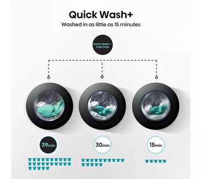 Hisense 7S Series Auto Dosing WF7S1247BB AI WiFi-enabled 12 kg 1400 Spin Máquina de lavar roupa – Preto