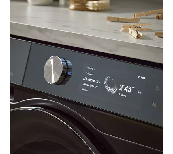 HISENSE 7S Series DH7S107BB AI WiFi-enabled 10 kg Heat Pump Tumble Dryer - Black