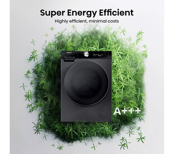 HISENSE 7S Series DH7S107BB AI WiFi-enabled 10 kg Heat Pump Tumble Dryer - Black