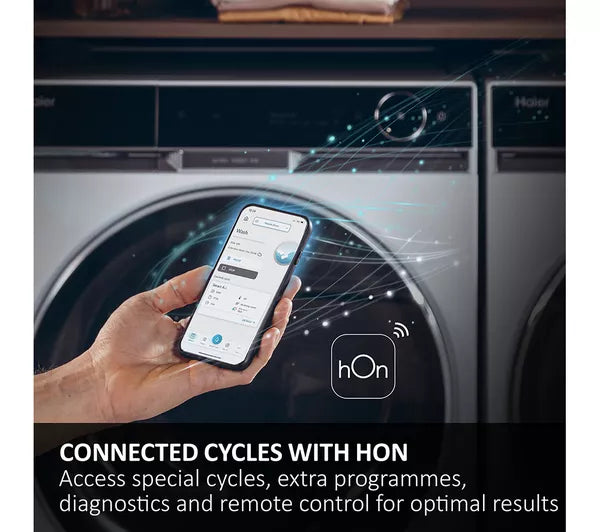 Lavadora secadora HAIER I Pro Series 7 Plus HWD10BD14979SNUK con WiFi, 10 kg, color grafito