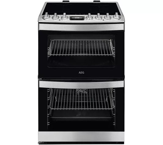 Cocina de inducción eléctrica AEG 6000 SteamBake CIB6743ACM de 60 cm - Acero inoxidable