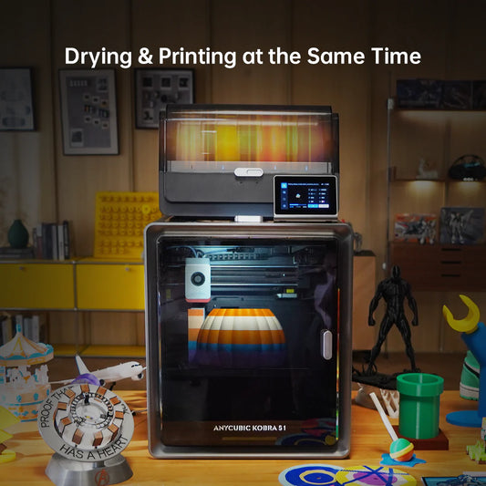 Impresora 3D combinada Anycubic Kobra S1 + ACE Pro (8 colores) y PLA de 4 KG