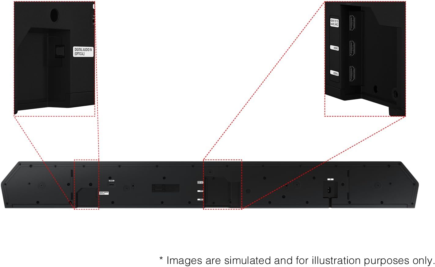 Barra de sonido Samsung Q990D de 11 canales y 1.4 canales con altavoz trasero y audio inalámbrico Dolby Atmos - 2024