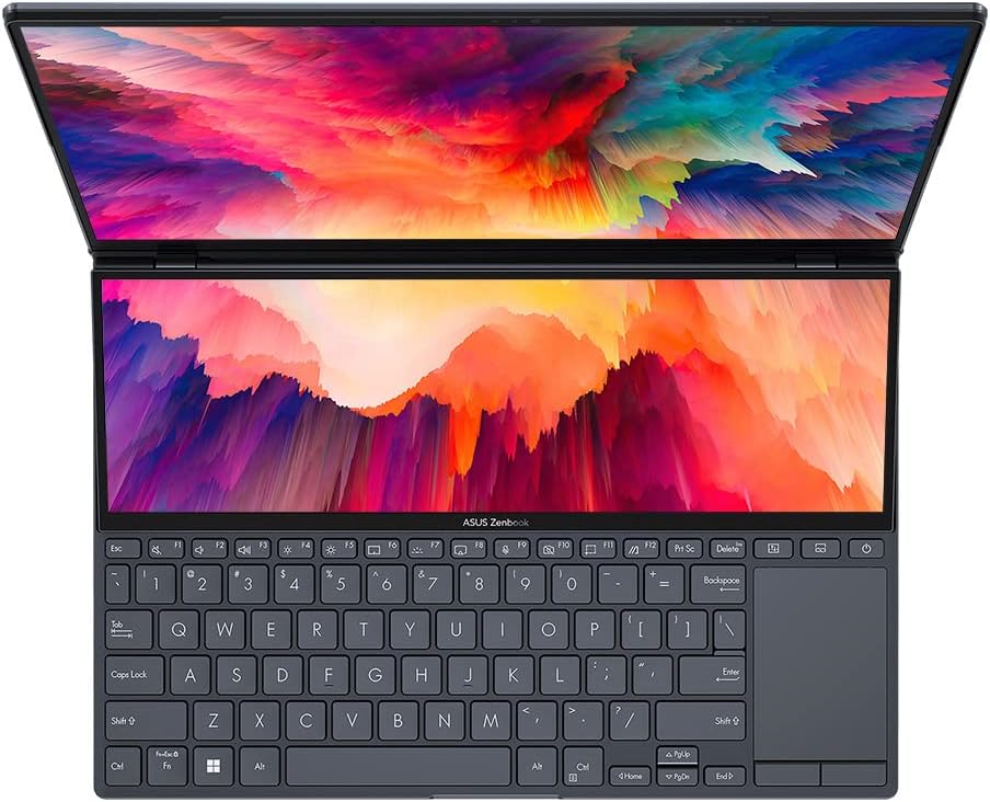ASUS Laptop Zenbook Pro 14 Duo OLED Intel i9-13900H, NVIDIA RTX 4060 8 GB de gráficos, 32 GB de RAM, SSD de 2 TB, Windows 11