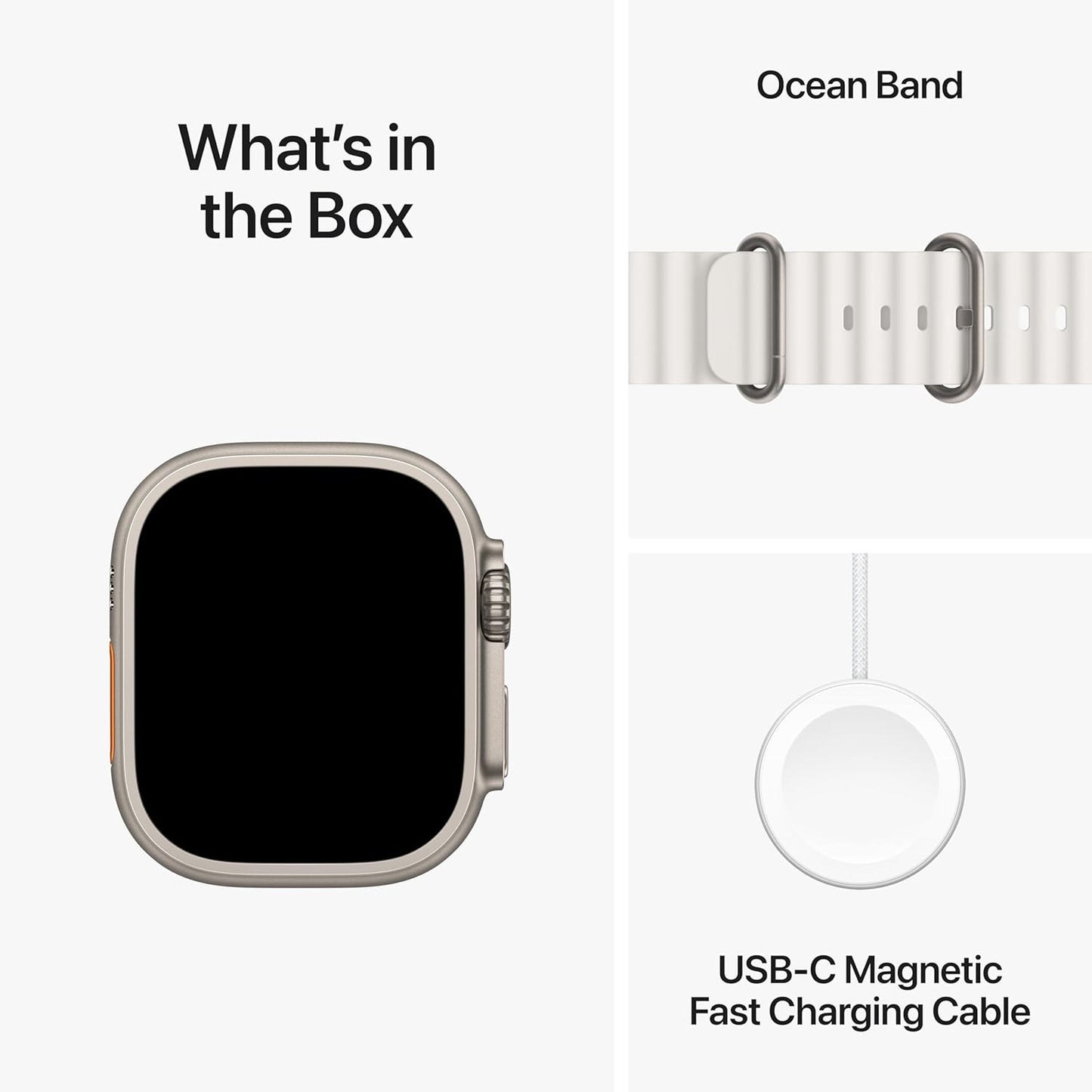 Apple Watch Ultra 2 Titanium Smart Watch - GPS + Cellular - 49mm Ocean Band