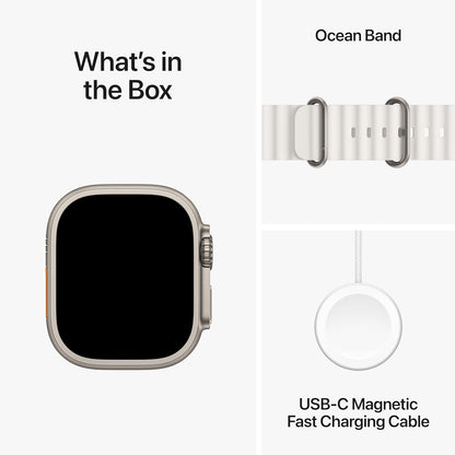 Apple Watch Ultra 2 Titanium Smart Watch - GPS + Cellular - 49mm Ocean Band