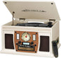 Victrola Nostalgic Aviator Wood 8 em 1 Toca-discos Bluetooth Centro de entretenimento 