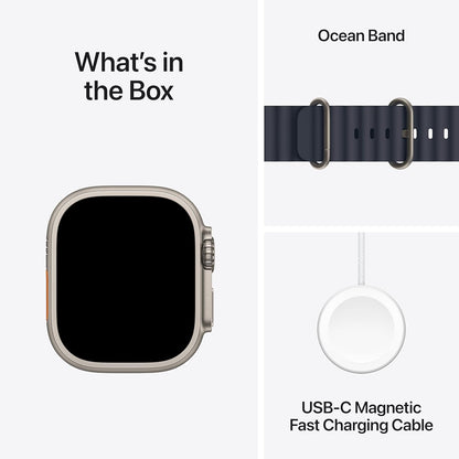 Apple Watch Ultra 2 Titanium Smart Watch - GPS + Cellular - 49mm Ocean Band