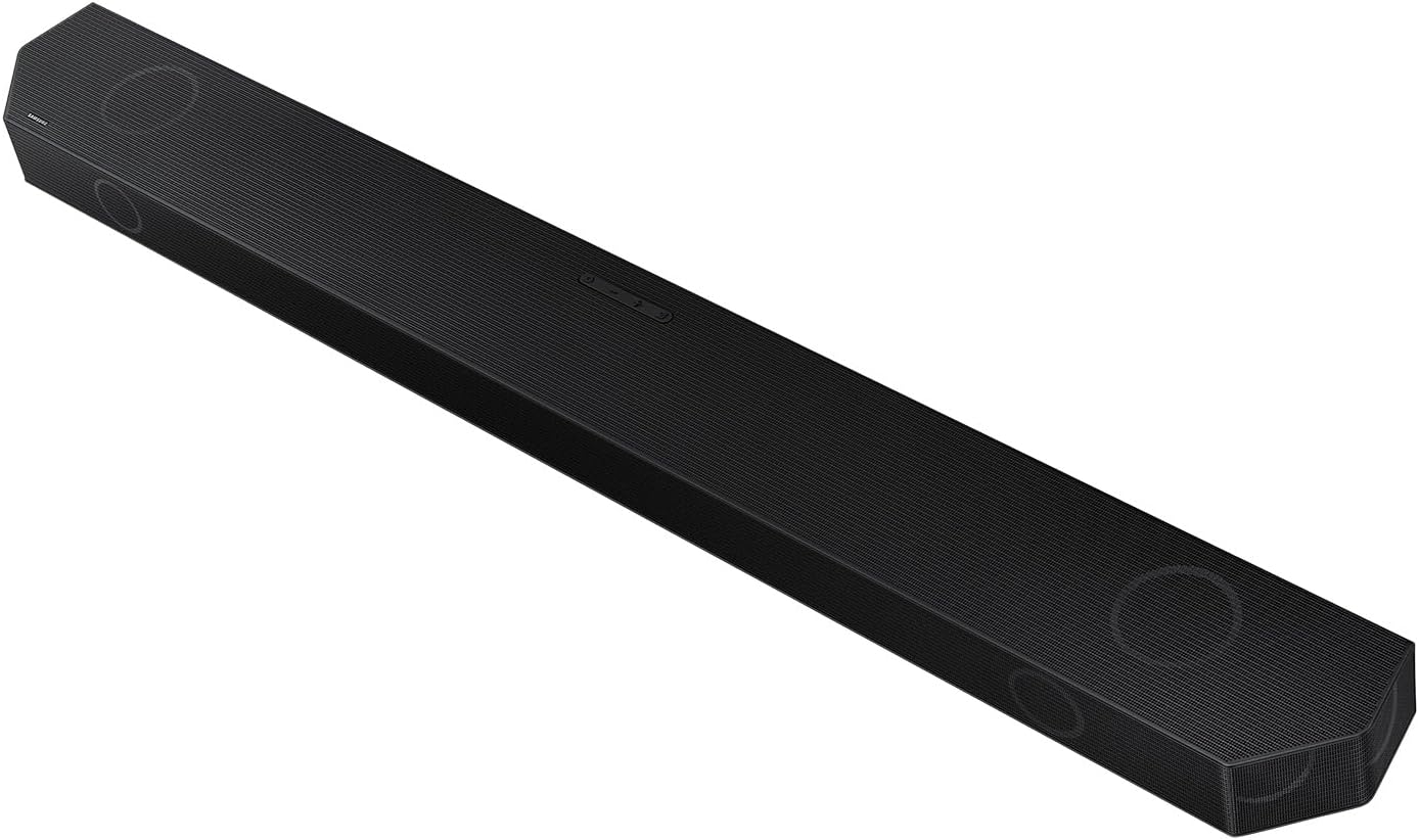 Barra de sonido Samsung Q990D de 11 canales y 1.4 canales con altavoz trasero y audio inalámbrico Dolby Atmos - 2024