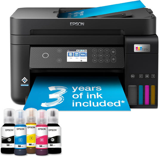 Impressora de tanque de tinta multifuncional Wi-Fi Epson EcoTank ET-3850 A4
