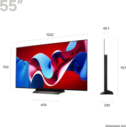 LG OLED55C45LA 55-Inch OLED evo 4K UHD Smart TV - 2024