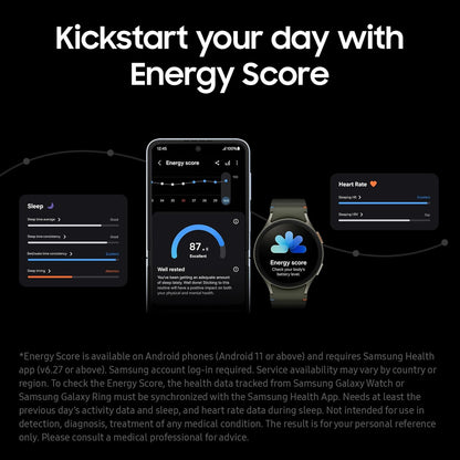 Samsung Galaxy Watch 7 with Galaxy AI, 40mm Bluetooth Smartwatch.