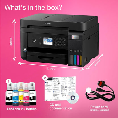 Epson EcoTank ET-3850 A4 Multifunction Wi-Fi Ink Tank Printer