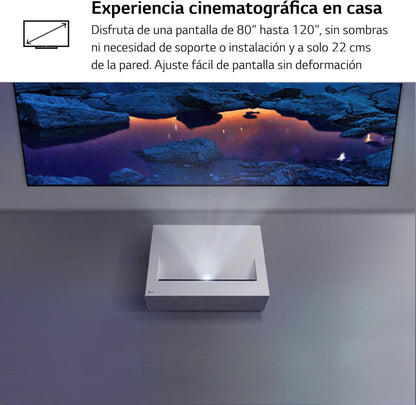 Proyector LG CineBeam HU715QW de alcance ultracorto 4K UHD