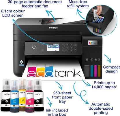 Epson EcoTank ET-3850 A4 Multifunction Wi-Fi Ink Tank Printer