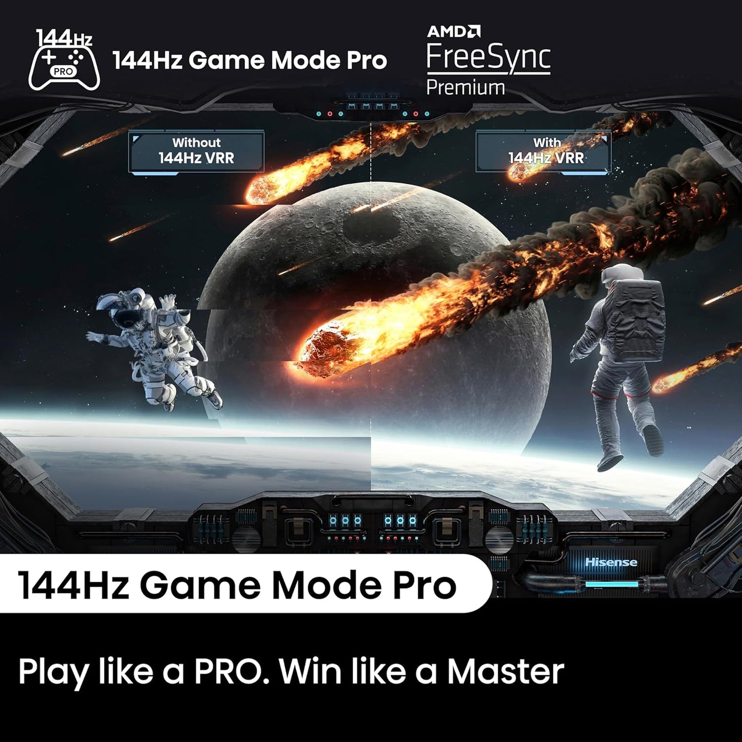 Hisense 100 Polegadas 144Hz 4K QLED Smart TV 100E7NQTUK PRO - 2024