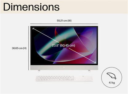 PC portátil todo en uno HP Envy Move de 23,8" - Core™ i5, SSD de 1 TB, color blanco