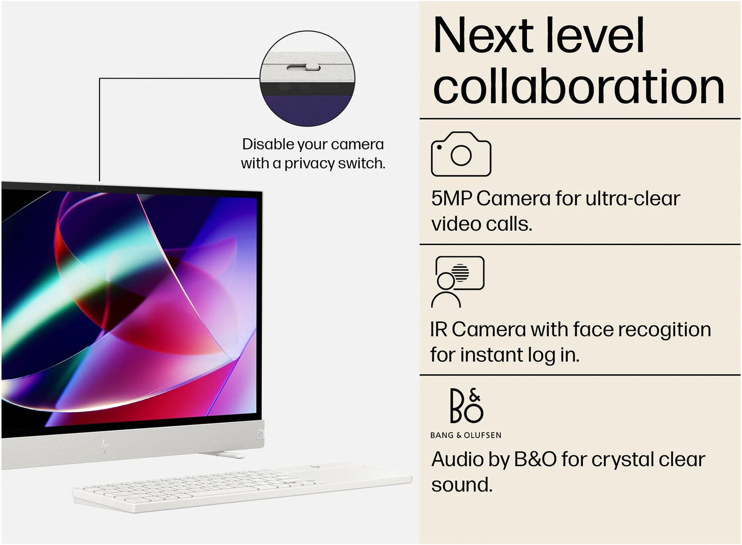 PC portátil todo en uno HP Envy Move de 23,8" - Core™ i5, SSD de 1 TB, color blanco