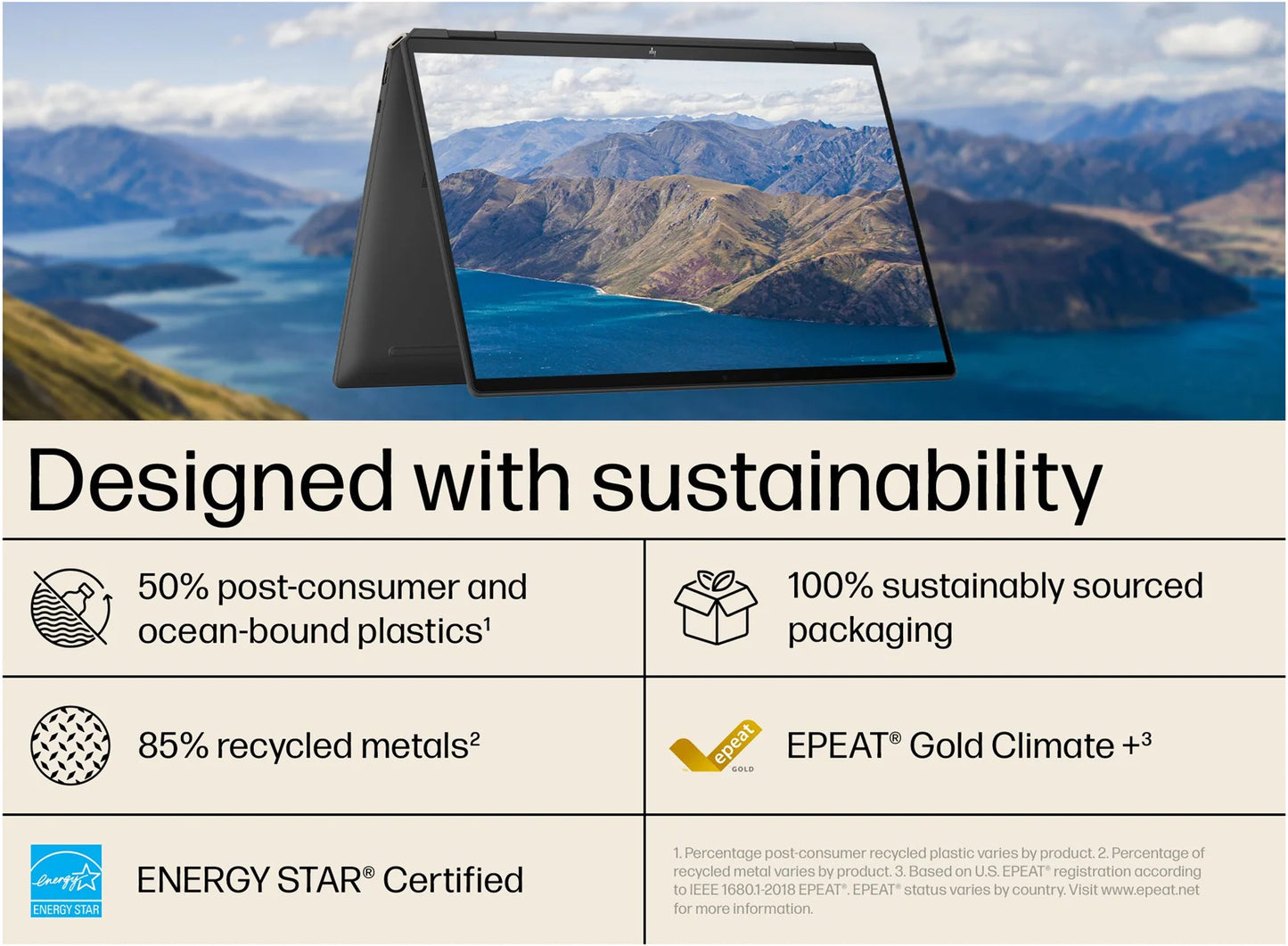 HP Spectre x360 16" Laptop OLED Touchscreen Conversível, Core™ Ultra 7 - Preto 