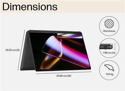HP Spectre x360 16" Laptop OLED Touchscreen Conversível, Core™ Ultra 7 - Preto 