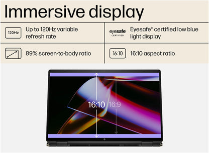 HP Spectre x360 16" Laptop OLED Touchscreen Conversível, Core™ Ultra 7 - Preto 