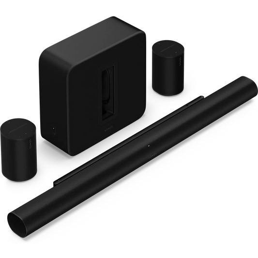 Sonos ARC Ultra + Sub (Gen4) + Era 100 Pack O melhor cinema em casa 