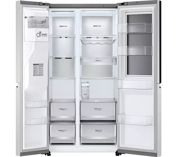 LG InstaView Porta-em-Porta GSXV91BSAE Geladeira e Congelador Estilo Americano