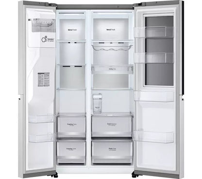 LG InstaView Porta-em-Porta GSXV91BSAE Geladeira e Congelador Estilo Americano
