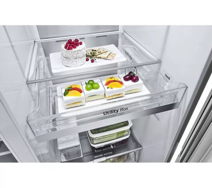 LG InstaView Porta-em-Porta GSXV91BSAE Geladeira e Congelador Estilo Americano