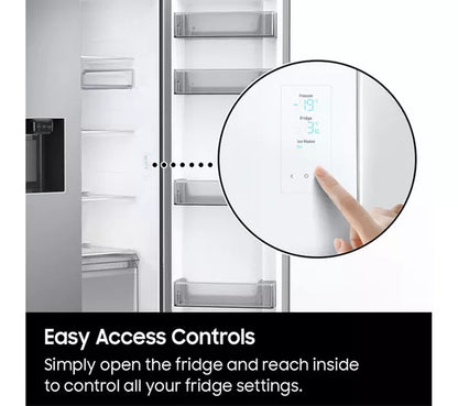 SAMSUNG Série 8 SpaceMax RS68A884CB1/EU Geladeira e freezer inteligente estilo americano