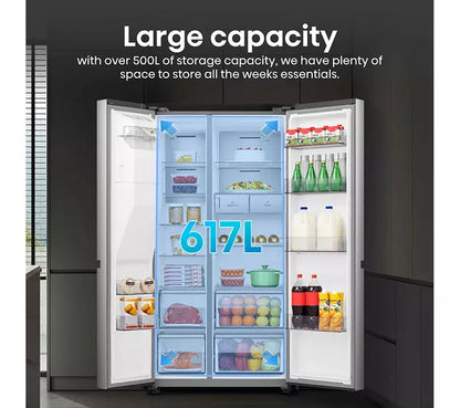 Hisense Pure Flat Infinite RS818N4TIE Geladeira e Freezer Inteligente Estilo Americano