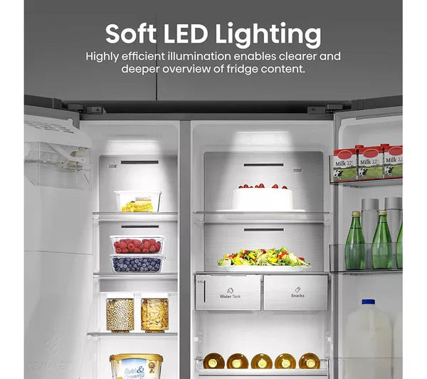 Hisense Pure Flat Infinite RS818N4TIE Geladeira e Freezer Inteligente Estilo Americano