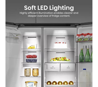Hisense Pure Flat Infinite RS818N4TIE Geladeira e Freezer Inteligente Estilo Americano