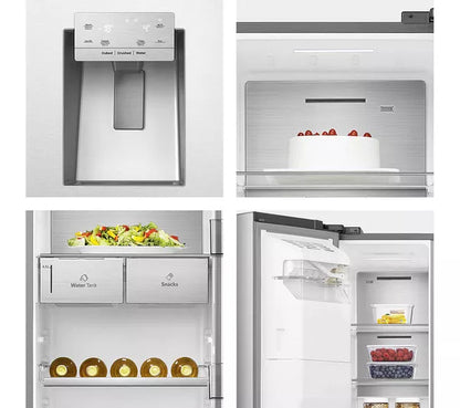 Hisense Pure Flat Infinite RS818N4TIE Geladeira e Freezer Inteligente Estilo Americano